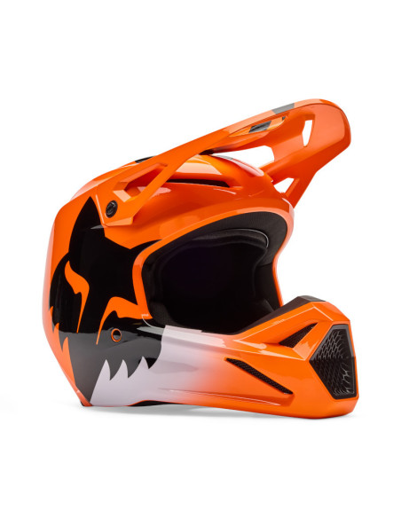 Casque cross enfant FOX 2026 V1 Shield - Orange Fluo