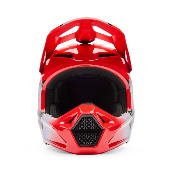 Casque cross enfant FOX 2026 V1 Shield - Rouge Fluo