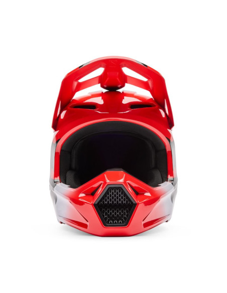 Casque cross enfant FOX 2026 V1 Shield - Rouge Fluo