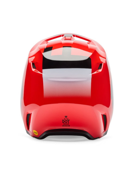 Casque cross enfant FOX 2026 V1 Shield - Rouge Fluo