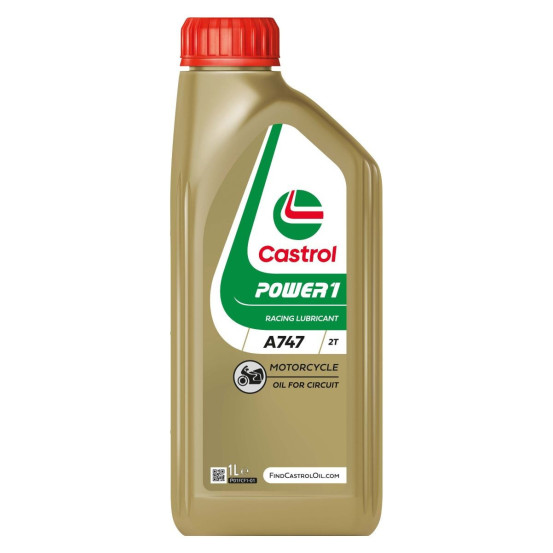 Huile moteur CASTROL 2T Power A747 1 Litre à base de ricin