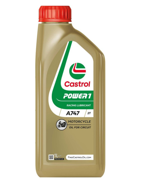 Huile moteur CASTROL 2T Power A747 1 Litre à base de ricin