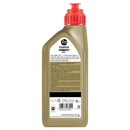 Huile moteur CASTROL 2T Power A747 1 Litre à base de ricin