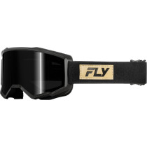 Masque de cross Fly Racing Focus - Sable Noir ‚cran fum‚