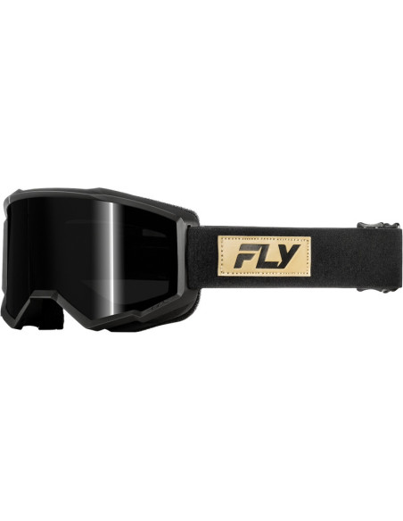 Masque de cross Fly Racing Focus - Sable Noir ‚cran fum‚