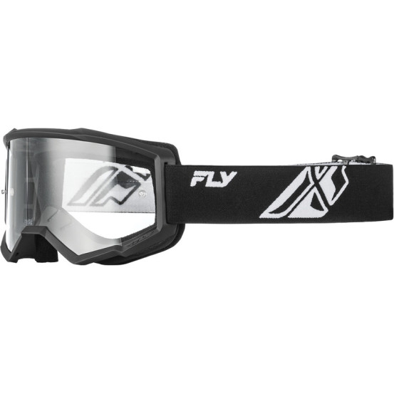 Masque de cross Fly Racing Focus - Noir Blanc