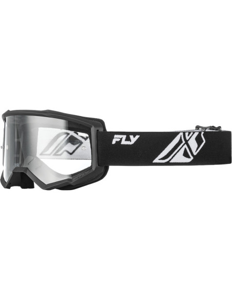 Masque de cross Fly Racing Focus - Noir Blanc