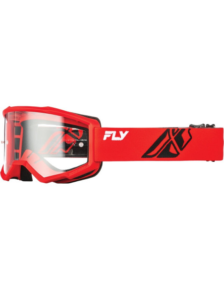 Masque de cross Fly Racing Focus - Rouge Noir