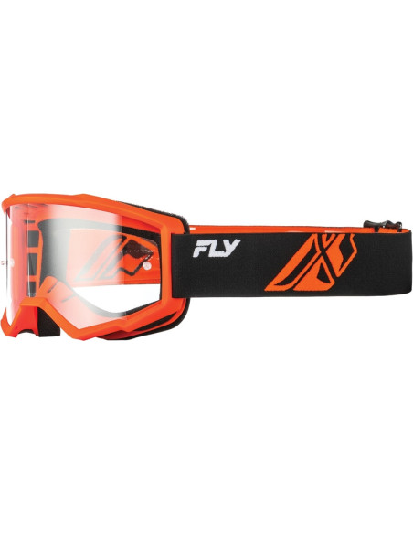 Masque de cross Fly Racing Focus - Noir Orange