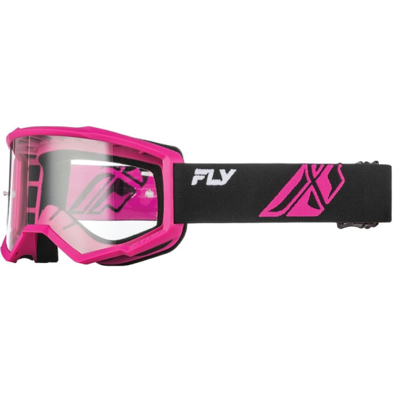 Masque de cross Fly Racing Focus - Noir Rose
