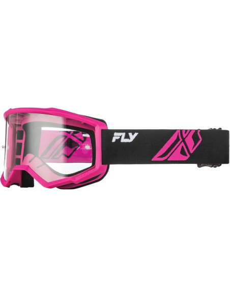 Masque de cross Fly Racing Focus - Noir Rose