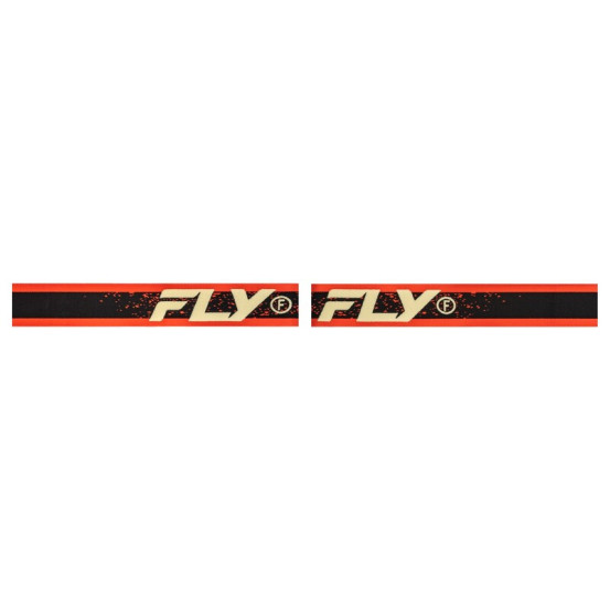 Masque de cross Fly Racing Zone - Noir Rouge ‚cran iridium argent