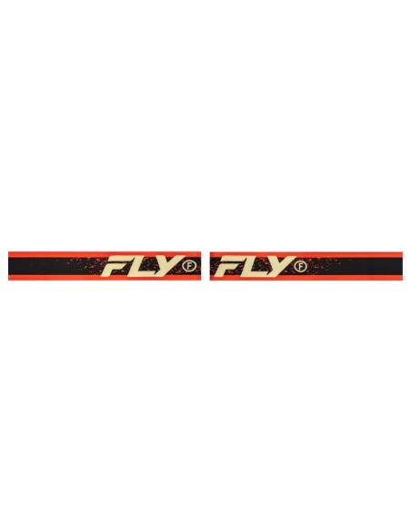 Masque de cross Fly Racing Zone - Noir Rouge ‚cran iridium argent
