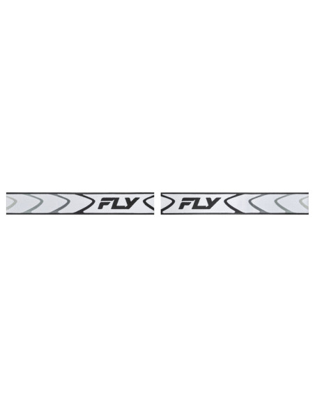 Masque de cross Fly Racing Zone - Blanc Noir ‚cran iridium Vert