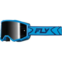 Masque de cross Fly Racing Zone - Bleu Noir ‚cran fum‚