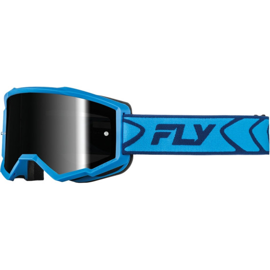 Masque de cross Fly Racing Zone - Bleu Noir ‚cran fum‚