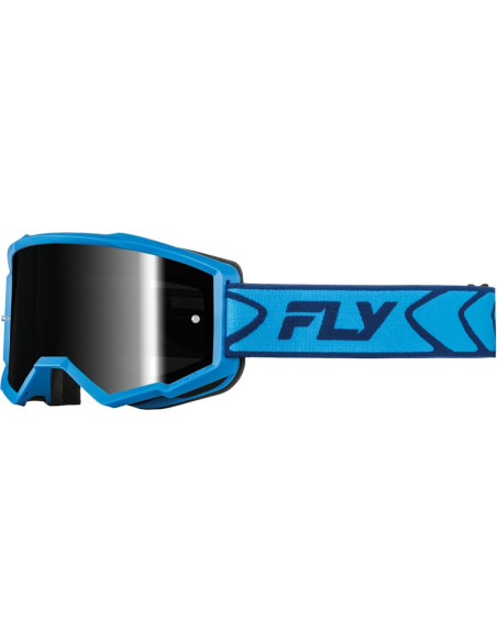 Masque de cross Fly Racing Zone - Bleu Noir ‚cran fum‚