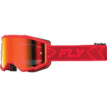 Masque de cross Fly Racing Zone - Rouge Miroir ‚cran fum‚