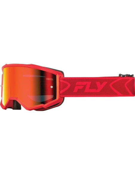 Masque de cross Fly Racing Zone - Rouge Miroir ‚cran fum‚