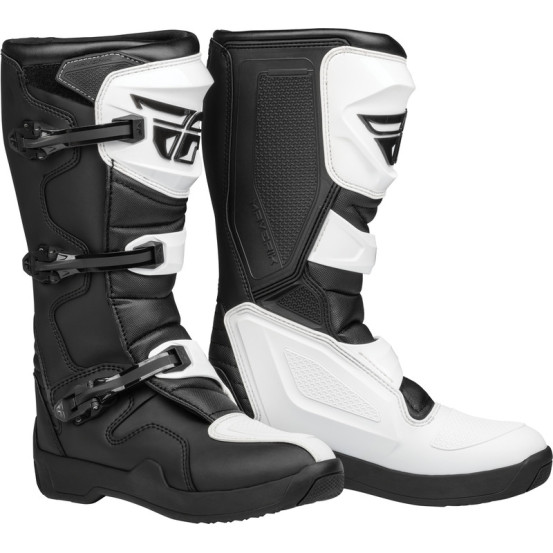 Bottes cross Fly Racing 2026 Maverik LT - Blanc Noir
