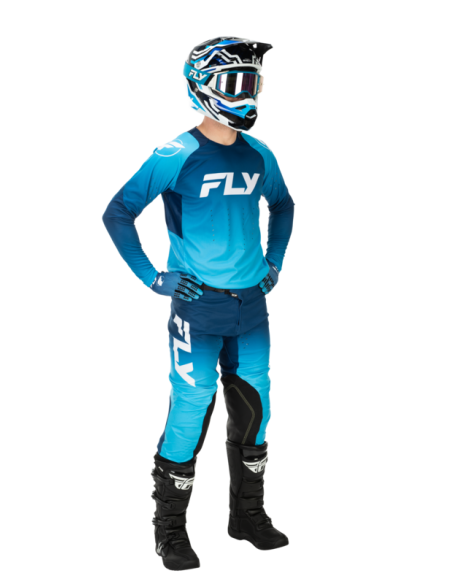 Gants cross Fly Racing 2026 Evolution DST - Bleu Blanc