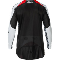 Maillot cross Fly Racing 2026 Evolution DST - DBK - Noir Blanc Rouge 2