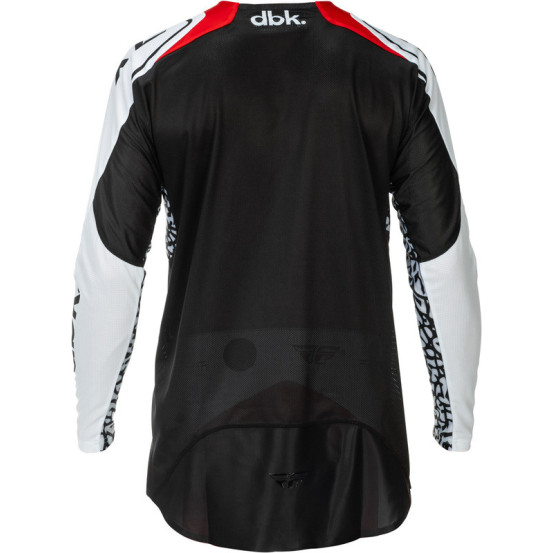 Maillot cross Fly Racing 2026 Evolution DST - DBK - Noir Blanc Rouge