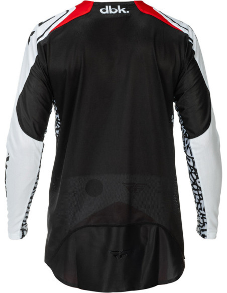Maillot cross Fly Racing 2026 Evolution DST - DBK - Noir Blanc Rouge