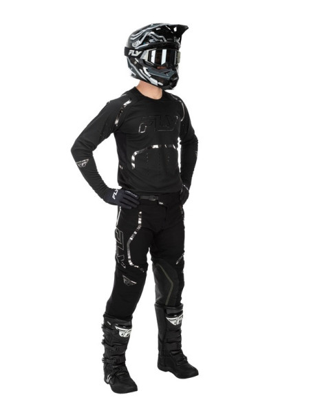 Maillot cross Fly Racing 2026 Evolution DST - Noir Argent