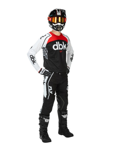 Pantalon cross Fly Racing 2026 Evolution DST - Noir Blanc Rouge