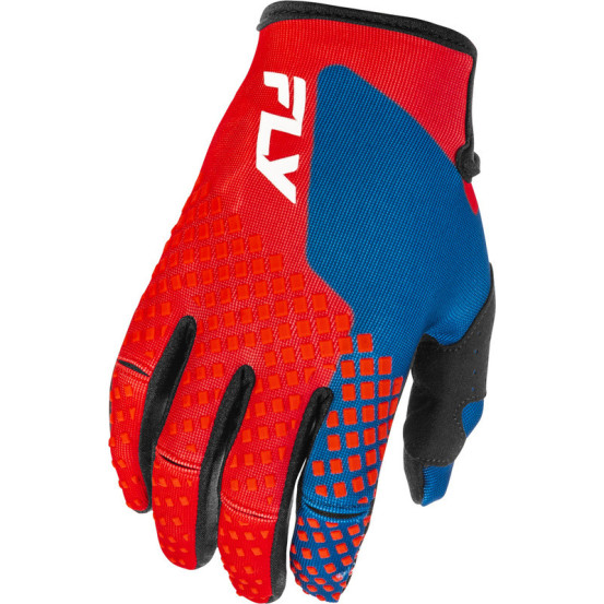 Gants cross Fly Racing 2026 Kinetic - Rouge Blanc Bleu