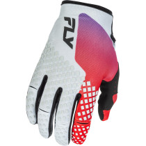 Gants cross Fly Racing 2026 Kinetic - Gris Rouge Violet Noir