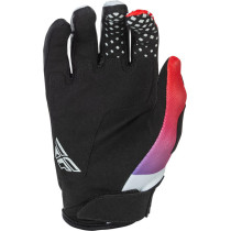 Gants cross Fly Racing 2026 Kinetic - Gris Rouge Violet Noir 2