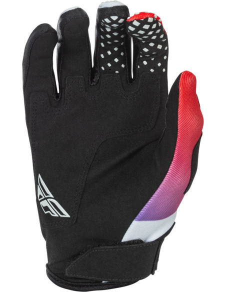 Gants cross Fly Racing 2026 Kinetic - Gris Rouge Violet Noir