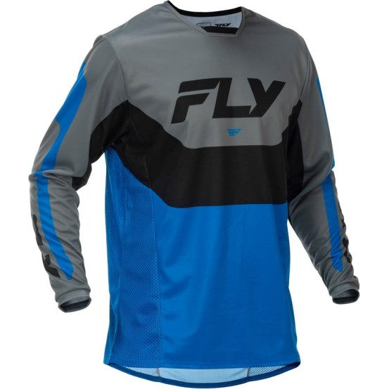 Maillot cross Fly Racing 2026 Kinetic - Bleu Gris Noir