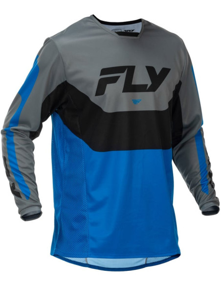 Maillot cross Fly Racing 2026 Kinetic - Bleu Gris Noir