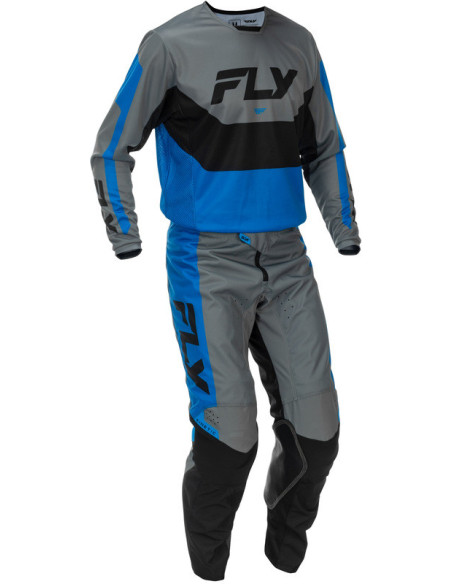 Maillot cross Fly Racing 2026 Kinetic - Bleu Gris Noir