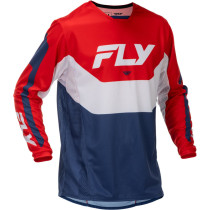 Maillot cross Fly Racing 2026 Kinetic - Rouge Blanc Bleu