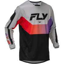 Maillot cross Fly Racing 2026 Kinetic - Gris Rouge Violet Noir