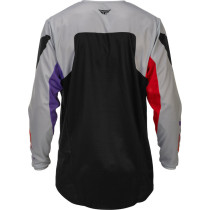 Maillot cross Fly Racing 2026 Kinetic - Gris Rouge Violet Noir 2