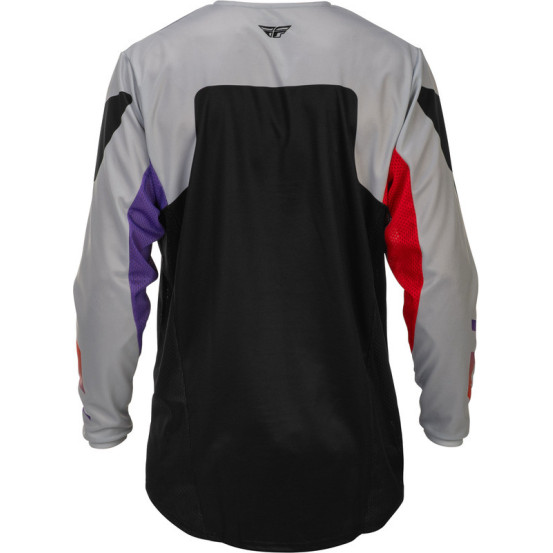 Maillot cross Fly Racing 2026 Kinetic - Gris Rouge Violet Noir