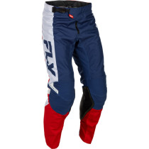 Pantalon cross Fly Racing 2026 Kinetic - Rouge Blanc Bleu