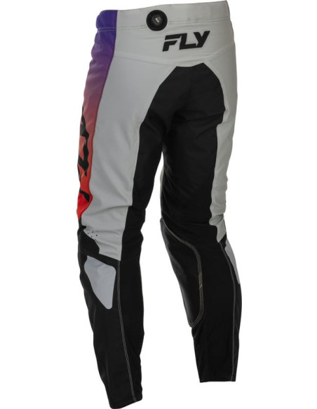 Pantalon cross Fly Racing 2026 Kinetic - Gris Rouge Violet Noir