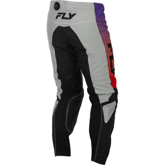 Pantalon cross Fly Racing 2026 Kinetic - Gris Rouge Violet Noir