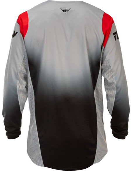 Maillot cross Fly Racing 2026 Kinetic - DBK - Gris Noir Rouge