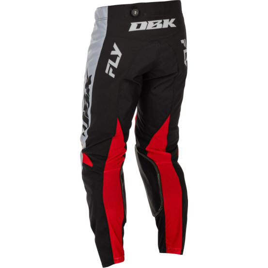 Pantalon cross Fly Racing 2026 Kinetic - DBK - Gris Noir Rouge