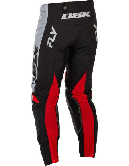 Pantalon cross Fly Racing 2026 Kinetic - DBK - Gris Noir Rouge