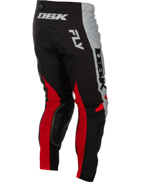 Pantalon cross Fly Racing 2026 Kinetic - DBK - Gris Noir Rouge