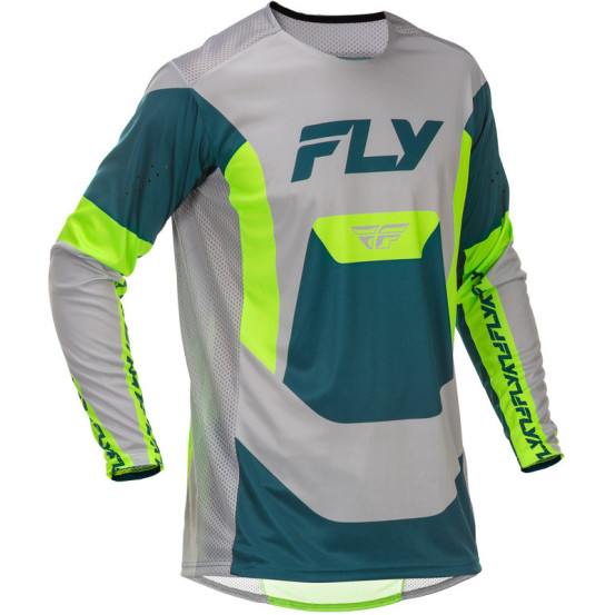 Maillot cross Fly Racing 2026 - Lite - Gris Vert