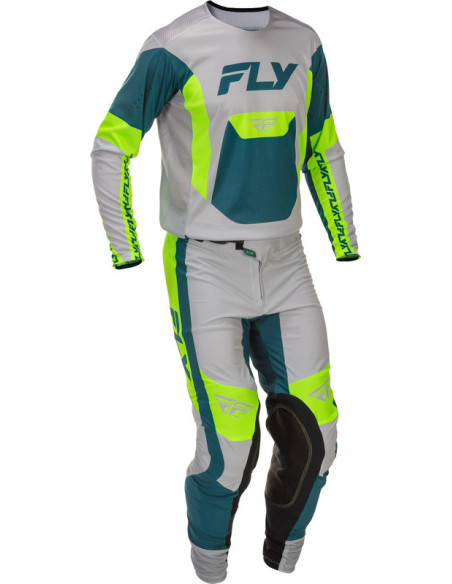 Maillot cross Fly Racing 2026 - Lite - Gris Vert